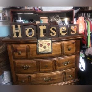 6 piece wooden letters. NWT